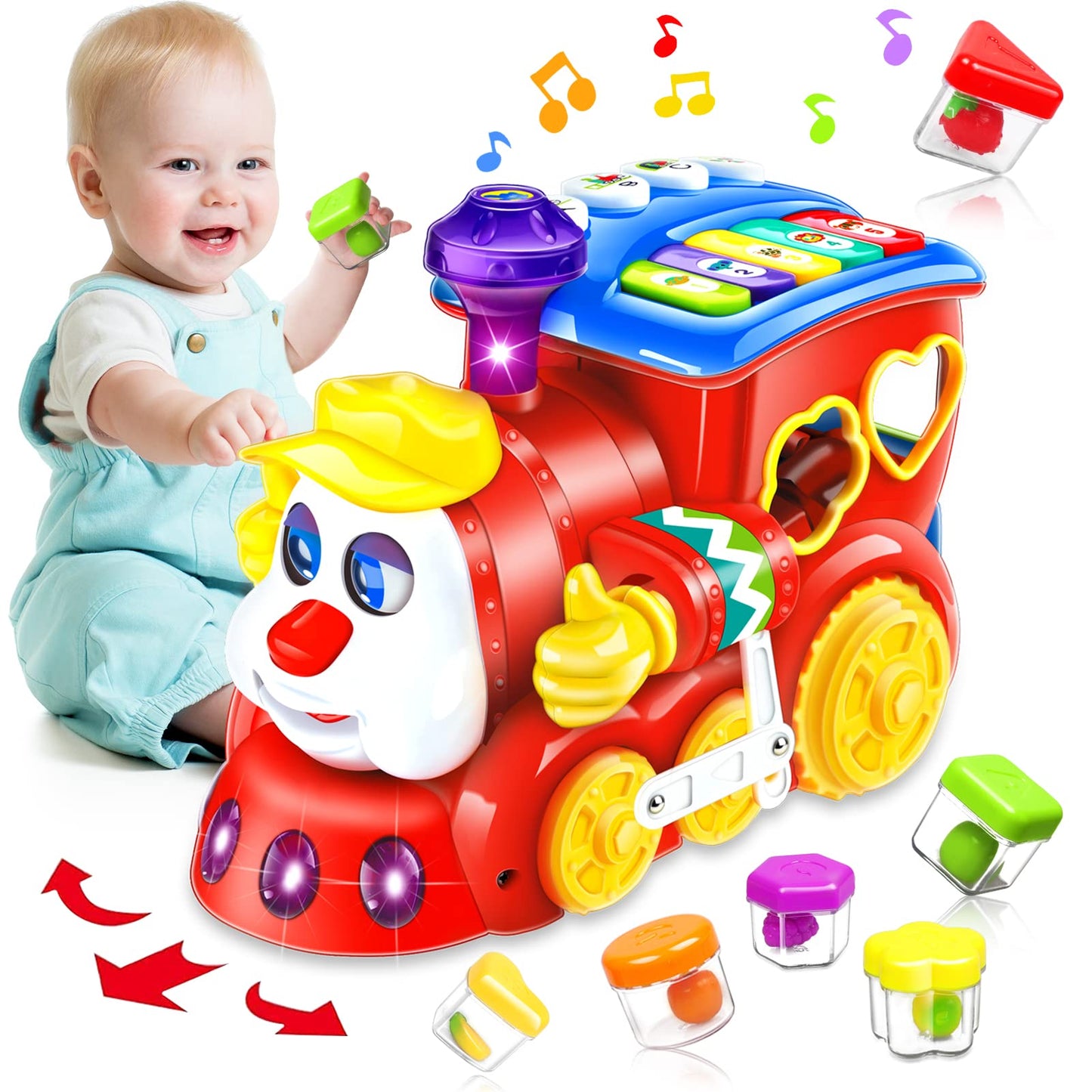 Interactive Musical Block Train for Toddlers