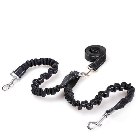 Retractable Double Headed Dog Pull Rope Leash